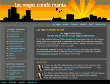 Tablet Screenshot of lasvegascondomania.com